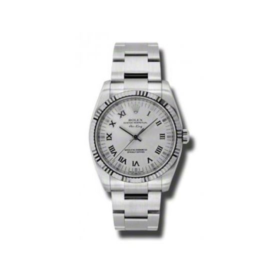 Rolex Watches  AirKing White Gold Fluted Bezel 114234 sro