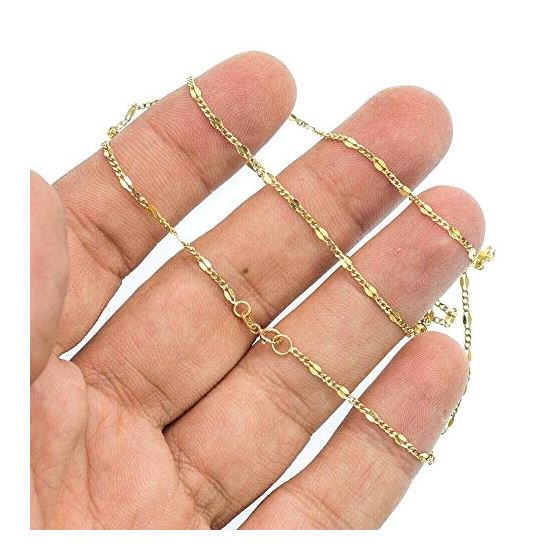 14K Diamond Cut Gold SOLID FANCY Chain - 20 Inches Long 1.9MM Wide 3