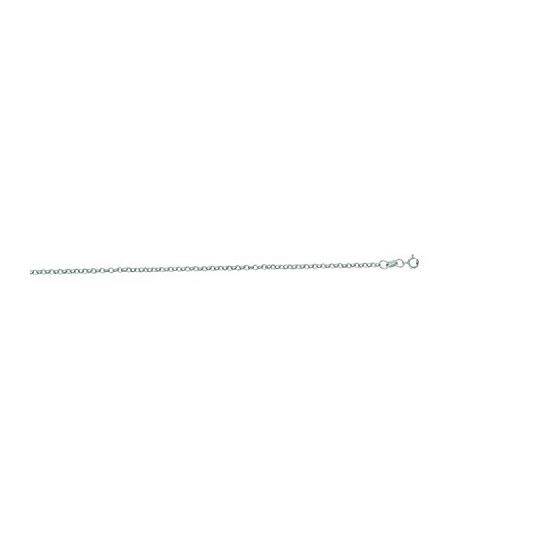 "14K White Gold Rolo Chain 18"" inches long x2.0mm wide"