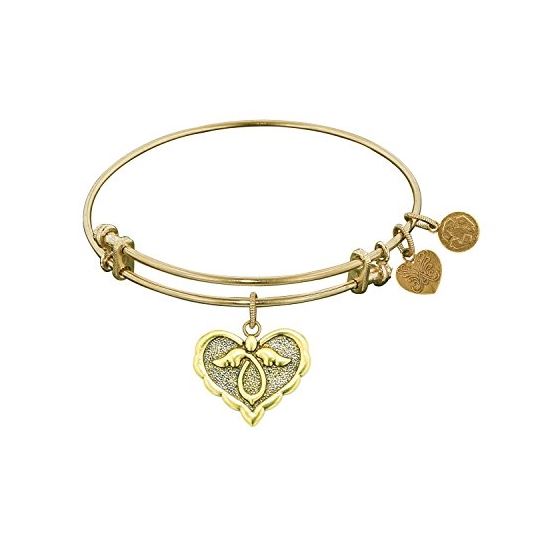 Angelica Ladies Spiritual Collection Bangle Charm 7.25 Inches (Adjustable) GEL1097