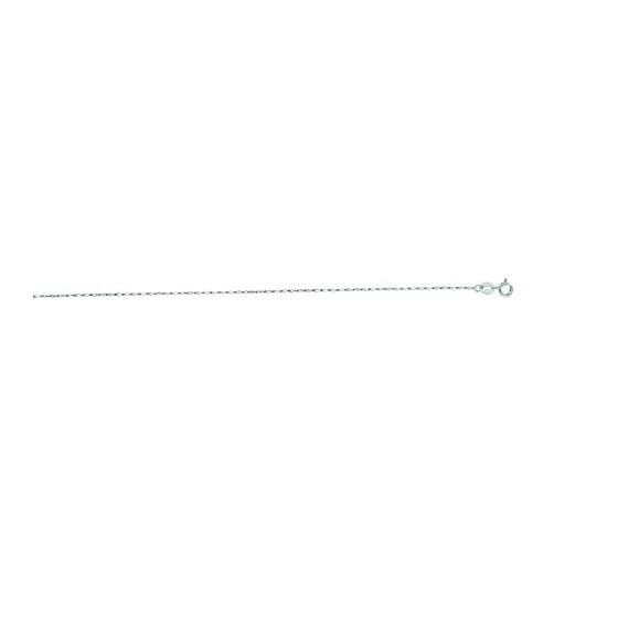 "14K White Gold Lumina Chain 18"" inches long x0.8mm wide"