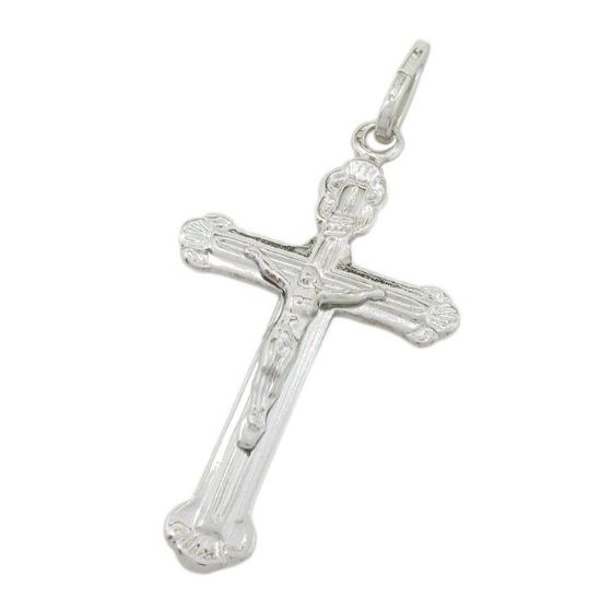 Fancy jesus cut crucifix cross pendant SB41 57mm tall and 28mm wide 1