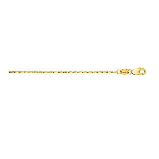 "14K Yellow Gold Lumina Chain 16"" inches long x0.9mm wide"