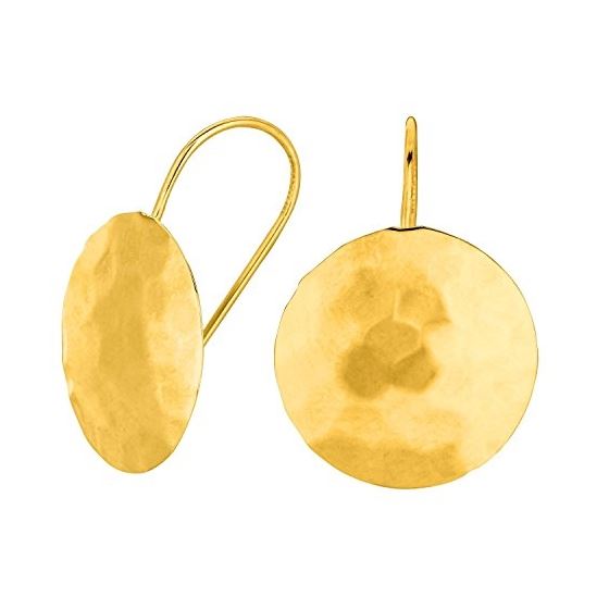 14K Yellow Gold Ladies Drop Earrings ER1691