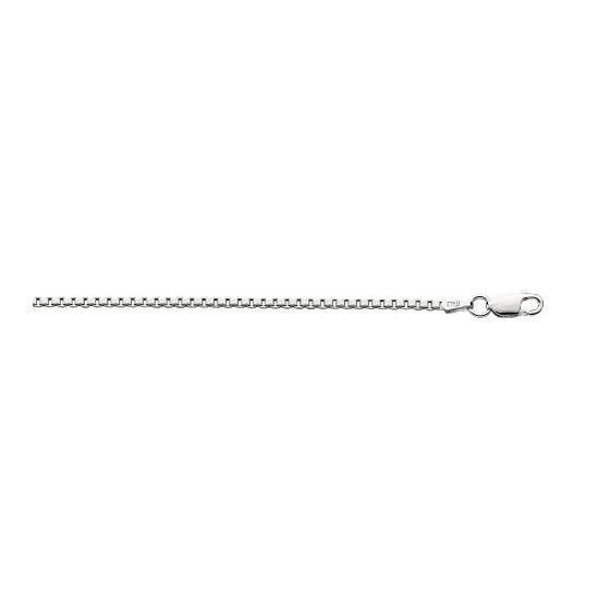 Sterling Silver 1.8 mm Wide Classic Box Chain 16 Inch Long