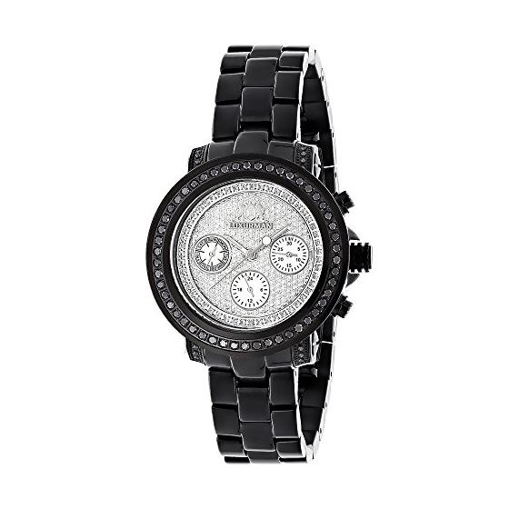 Iced Out Watches: Black Diamond LUXURMAN Watch 2.1