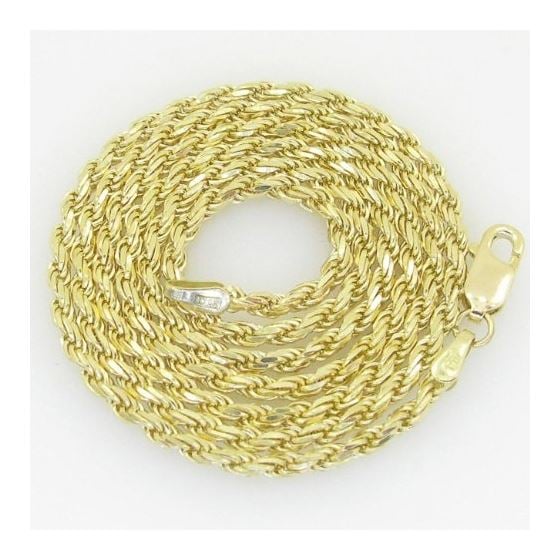 10K Yellow Gold rope chain GC7 1