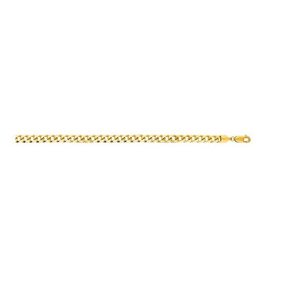 "14K Yellow Gold Miami Cuban Bracelet 8.5"" inches long x 4.4mm wide"