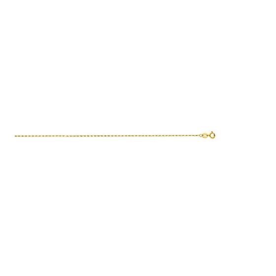 "14K Yellow Gold Lumina Chain 20"" inches long x0.8mm wide"