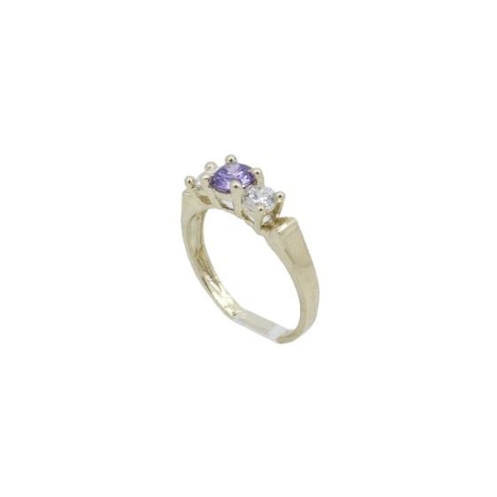10k Yellow Gold Syntetic blue gemstone ring ajr57 Size: 7.25 1