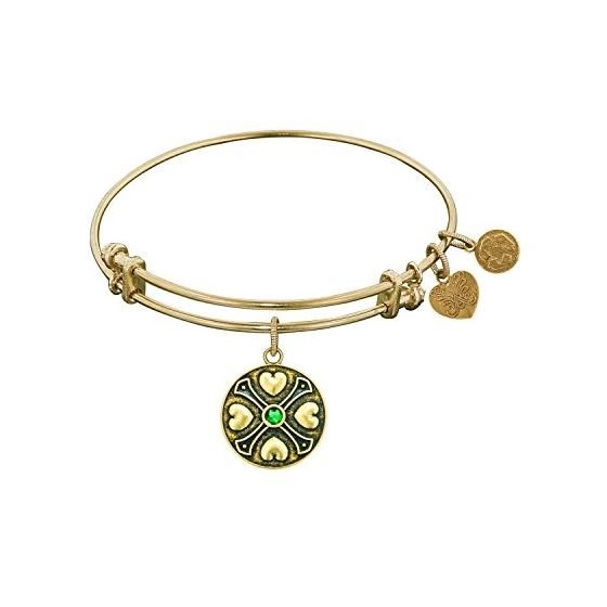 Angelica Ladies Birthstones Collection Bangle Charm 7.25 Inches (Adjustable) GEL1186