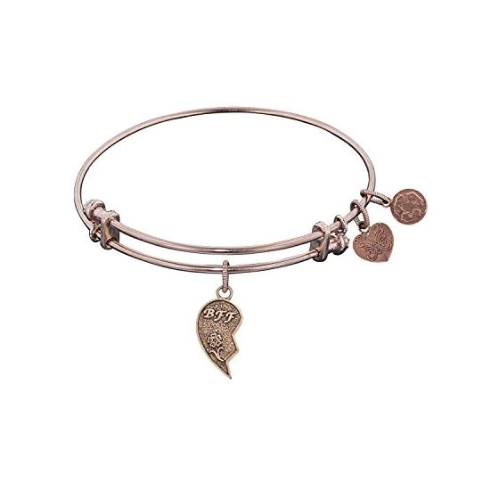 Angelica Ladies Friendship Collection Bangle Charm 7.25 Inches (Adjustable) PGEL1018