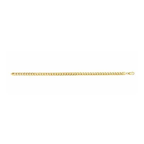 14K Yellow Gold 5.5Mm Wide Hollow Miami Cuban Link