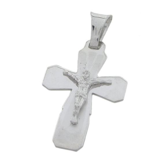 Fancy jesus cut crucifix cross pendant SB39 37mm tall and 21mm wide 1