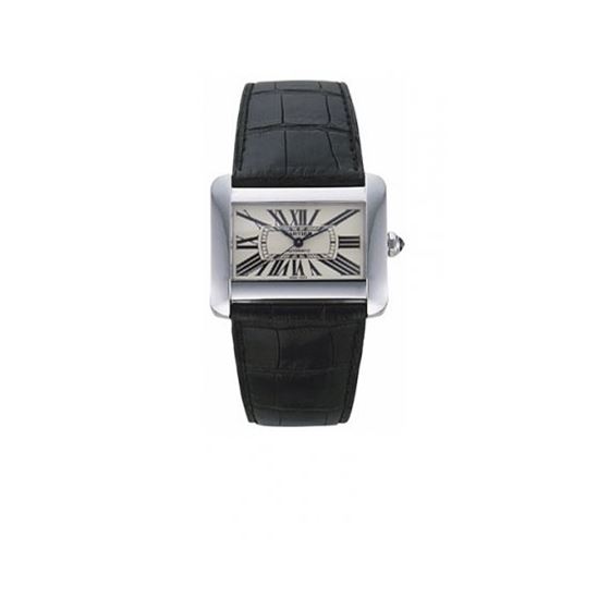 Cartier Tank Divan Steel Automatic Mens Watch W6300755