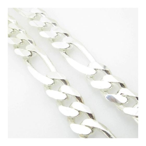 Silver Figaro link chain Necklace BDC75 3