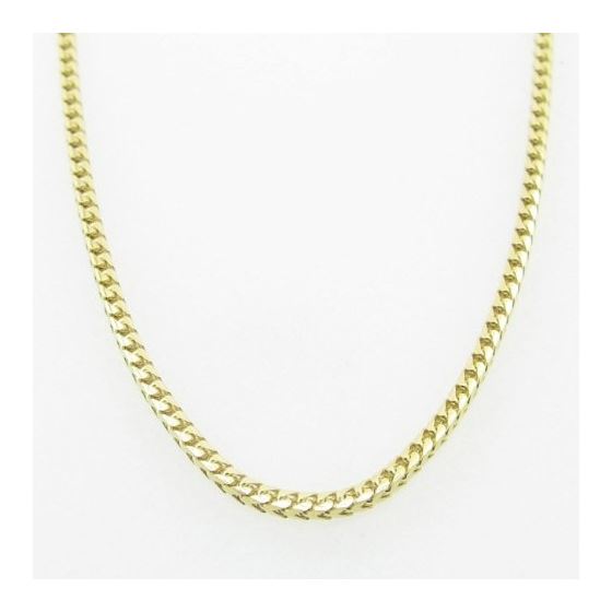 Mens Yellow-Gold Franco Link Chain Length - 22 inches Width - 1.5mm 3