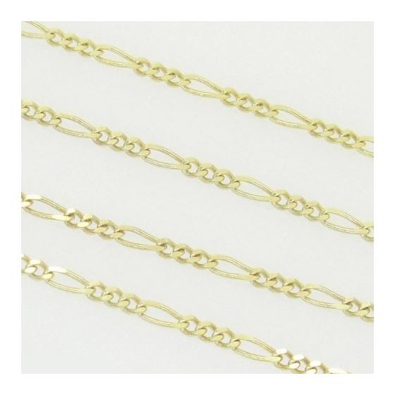 10K Yellow Gold figaro chain GC98 3