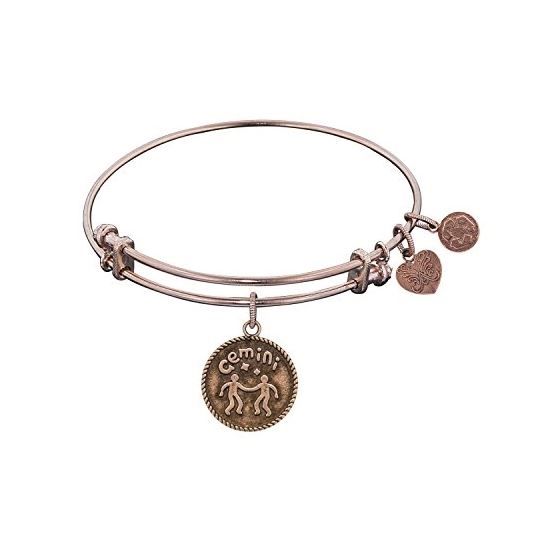 Angelica Ladies Zodiac Collection Bangle Charm 7.25 Inches (Adjustable) PGEL1061