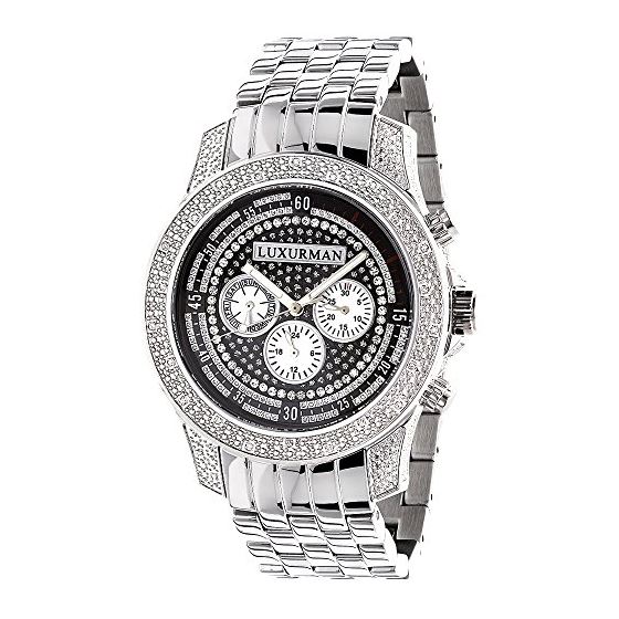 Mens Diamond Watch: LUXURMAN 0.50Ct