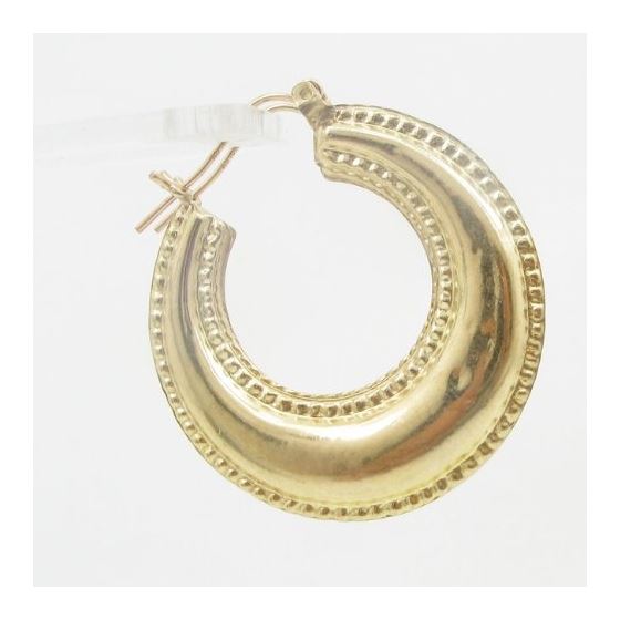 10k Yellow Gold earrings Coffee moon AGBE38 3