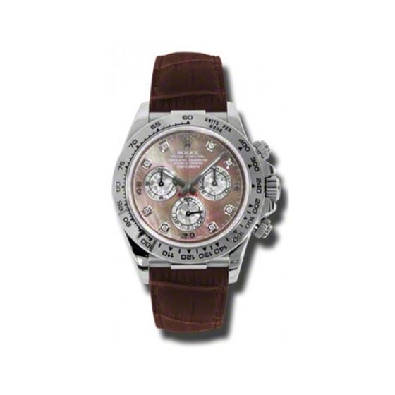 Rolex Watches  Daytona White Gold  Leather Strap 116519 dkltmd
