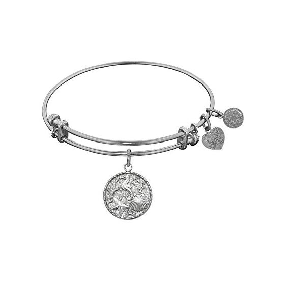 Angelica Ladies Nautical Collection Bangle Charm 7.25 Inches (Adjustable) WGEL1106