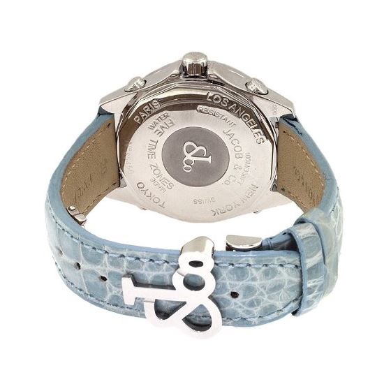 Jacob Co. Blue Band Mid-Size Five Time Zone 3.70-3