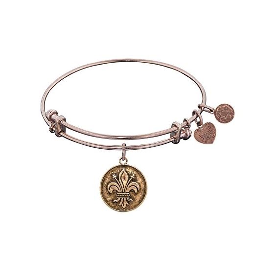 Angelica Ladies Inspirational Collection Bangle Charm 7.25 Inches (Adjustable) PGEL1001