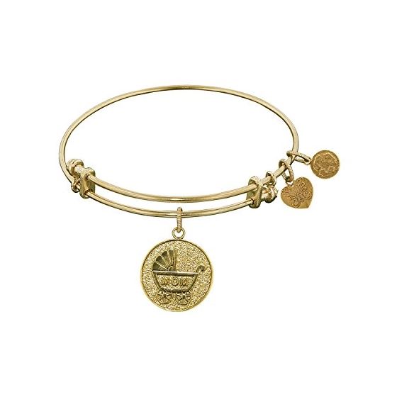 Angelica Ladies Mom and Family Collection Bangle Charm 7.25 Inches (Adjustable) GEL1026