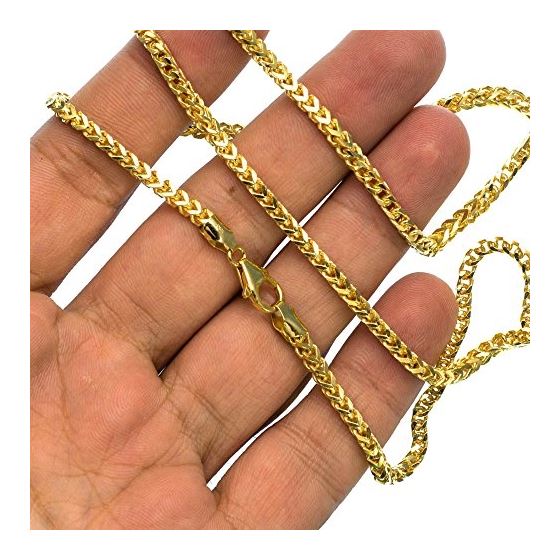 10K YELLOW Gold SOLID FRANCO Chain - 26 Inches Long 3.1MM Wide 3