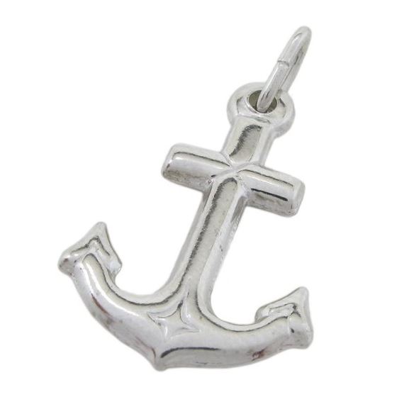 Anchor silver pendant SB56 30mm tall and 17mm wide 1