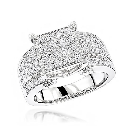 Designer Engagement 14K Natural 1.2 Ctw Diamond Ri