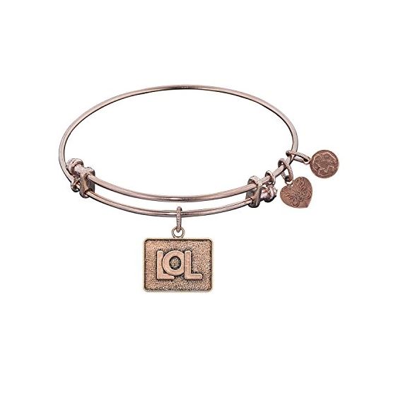 Angelica Ladies Inspirational Collection Bangle Charm 7.25 Inches (Adjustable) PGEL1039