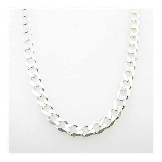 Silver Curb link chain Necklace BDC95 1