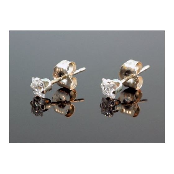 Unisex Sterling Silver Round Shape Stud Earrings 3mm SE112 1