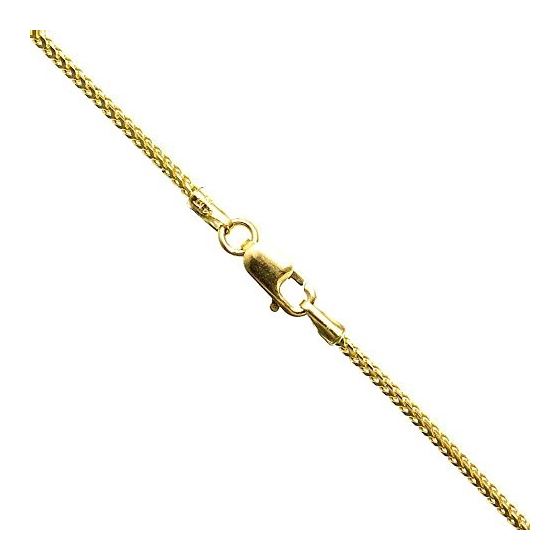 14K YELLOW Gold SOLID FRANCO Chain - 16 Inches Long 1.1MM Wide 1