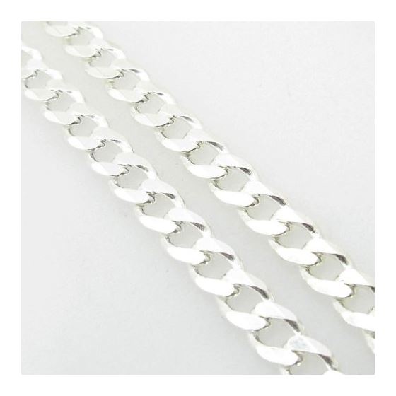 Silver Curb link chain Necklace BDC82 3