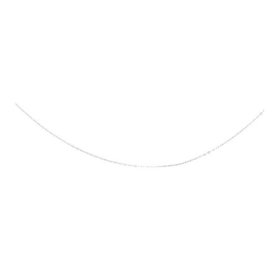 Sterling Silver 1.1 Mm Wide Shiny Rhodium Finish D