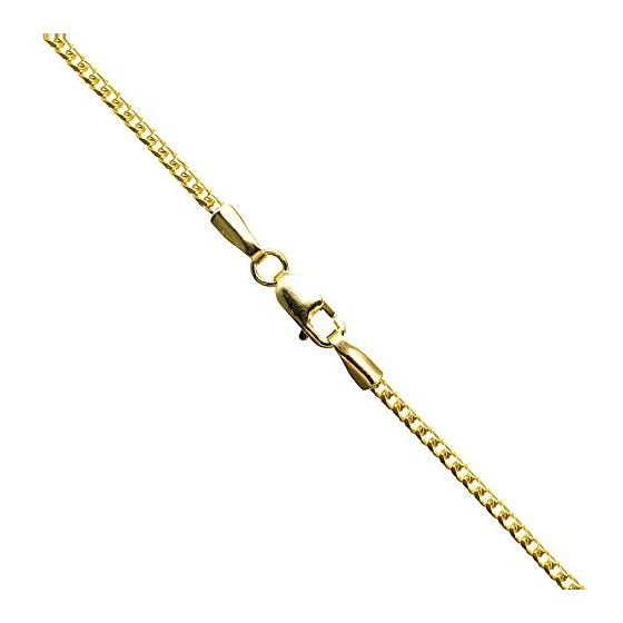 14K YELLOW Gold SOLID FRANCO Chain - 22 Inches Long 1.8MM Wide 1