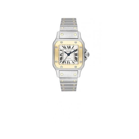 Cartier Santos Two-Tone 18kt Yellow Gold and Steel Automatic Ladies Watch W20057C4