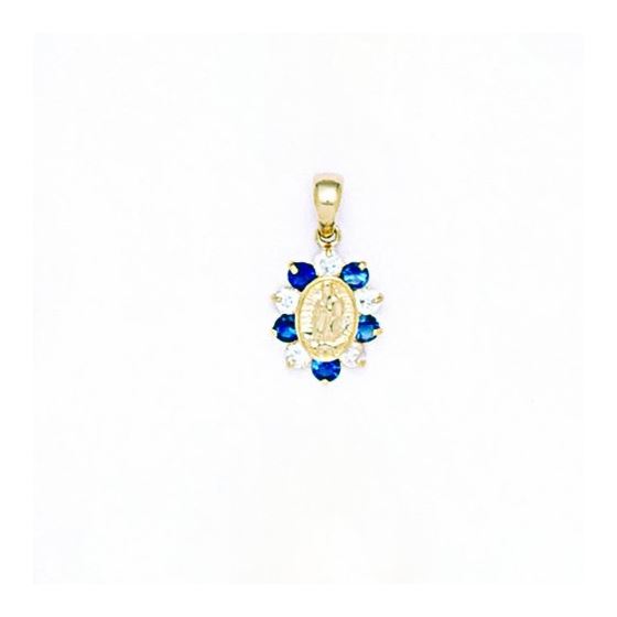 14K Gold Surrounded by Love Pendant with CZ P104-9