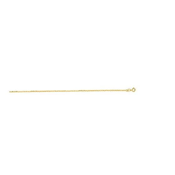 "14K Yellow Gold Mariner Chain 16"" inches long x1.2mm wide"