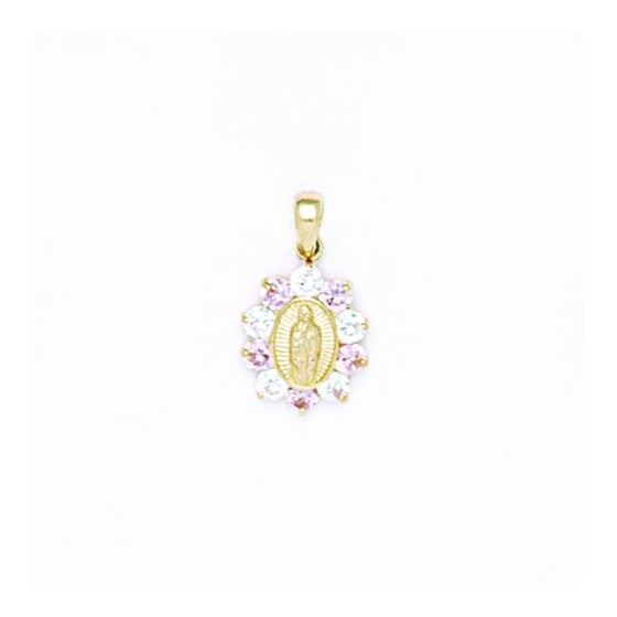 14K Gold Surrounded by Love Pendant with CZ P105-10