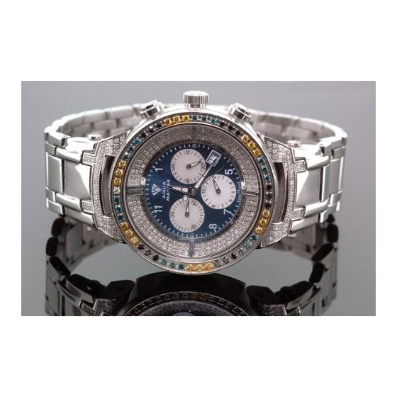 Mens 4.25Ctw Diamond Watch - W97