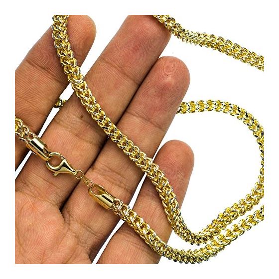 10K Diamond Cut Gold HOLLOW FRANCO Chain - 24 Inches Long 4.5MM Wide 3