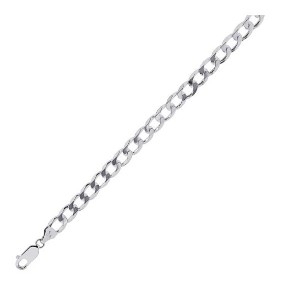 Sterling Silver 5.5 mm Wide Curb Chain 8 1/2 Inch Long