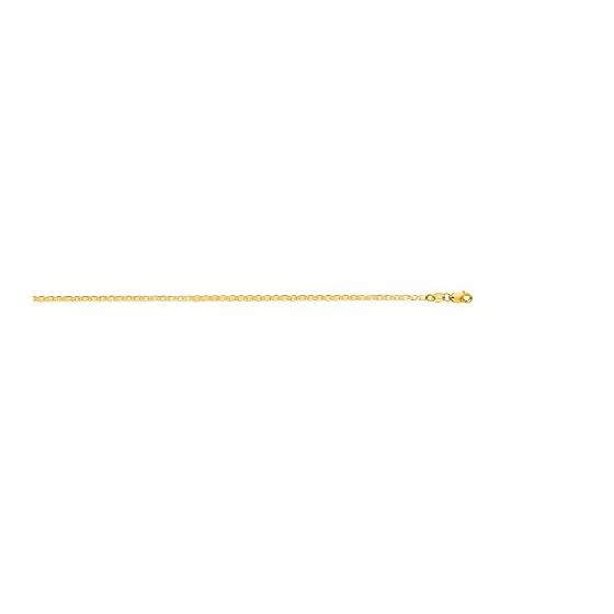 "14K Yellow Gold Mariner Chain 16"" inches long x1.7mm wide"