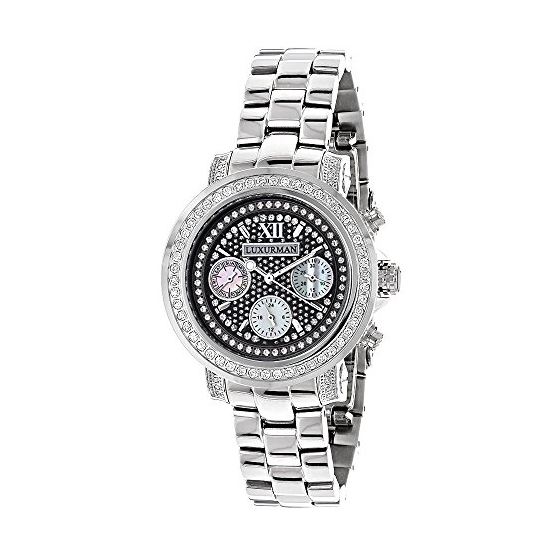 Ladies Large Diamond Bezel Watch 2Ctw Of Diamonds