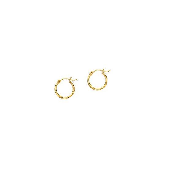 10K Yellow Gold Ladies Hoop Earrings 206LT